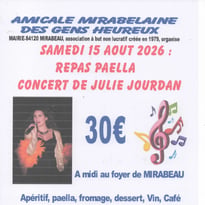 Concert Julie Jourdan et repas paella