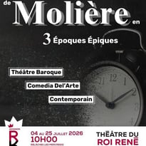 3 courtes pièces de Molière en 3 époques épiques