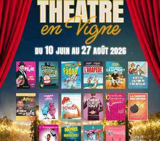 Festival Théâtre dans les Vignes 2026 affiche