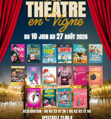 Festival Théâtre dans les Vignes 2026 affiche