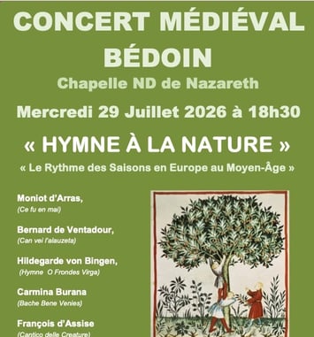 Hymne à la Nature — Concert médiéval