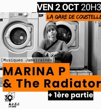 Concert Marina P & The Radiators + 1ère partie Lauréat.e Appel à Projet