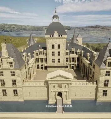 Reconstitution et visite historique en 3D du château