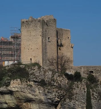 Visite du chantier du château
